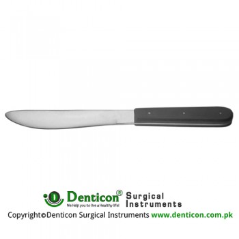 Walb Post Mortem Knife With Wooden Handle Stainless Steel, 31 cm - 12 1/4" Blade Size 170 mm